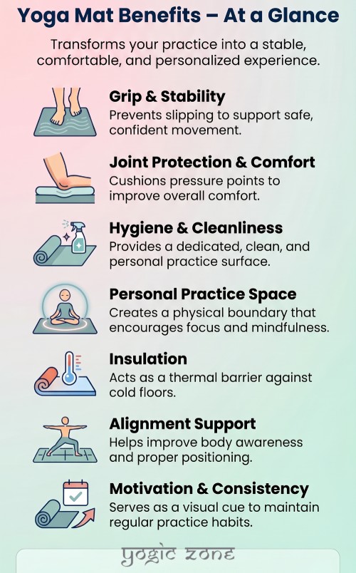 Yoga mat benefits-Infographic
