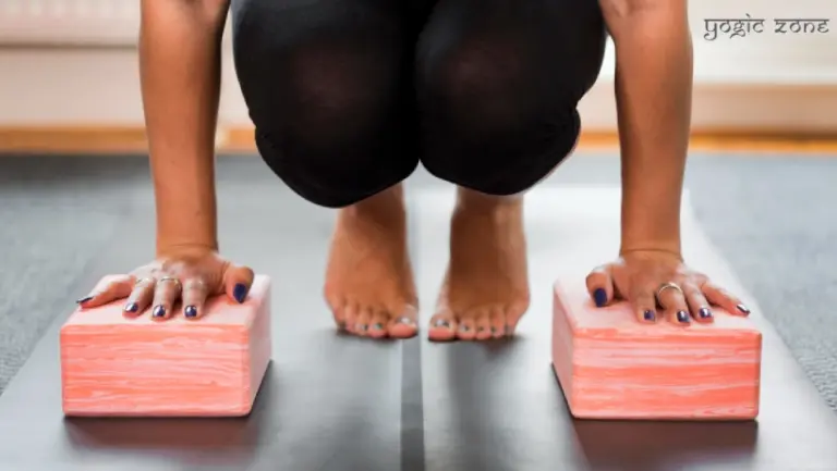 Practicing yoga with blocks. Blog on yoga block uses by staging.yogiczone.com