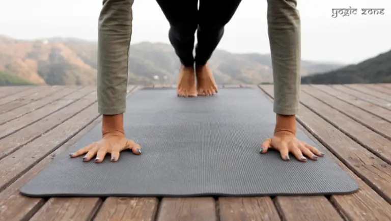 image of a man on the mat. Blog on yoga mat size by staging.yogiczone.com