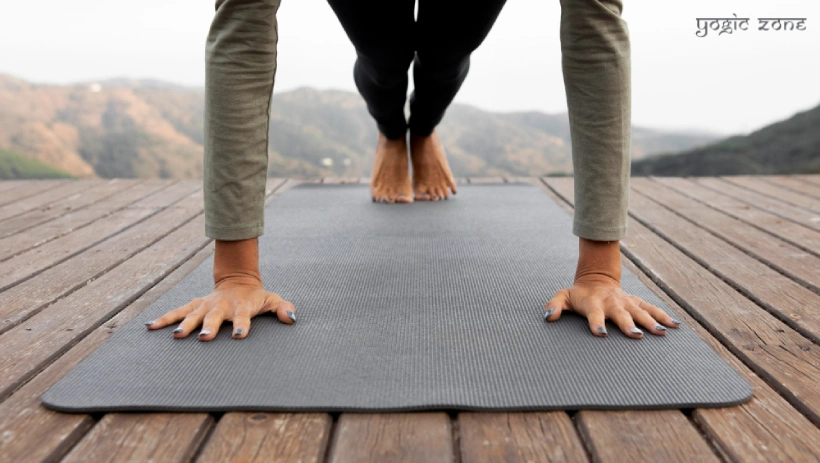 image of a man on the mat. Blog on yoga mat size by staging.yogiczone.com